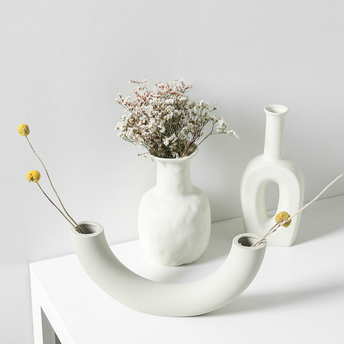 Nordic Ceramic Vase Set | Minimalist Home Decor