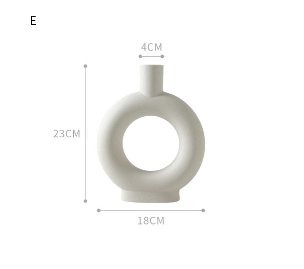 Nordic Ceramic Vase Set | Minimalist Home Decor