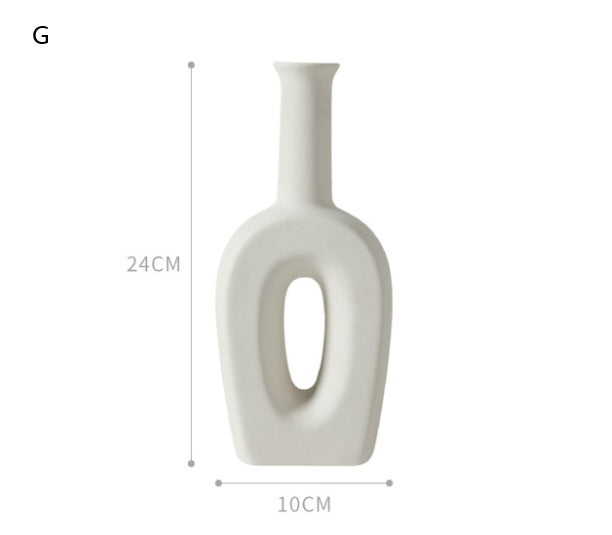 Nordic Ceramic Vase Set | Minimalist Home Decor